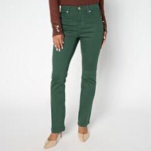 DG2 by Diane Gilman New Classic Stretch Denim Angled Seam Flare Jean